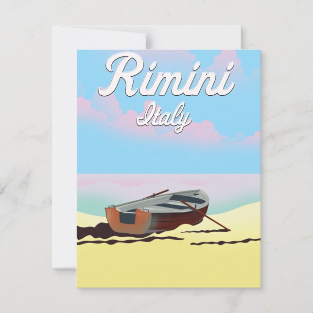 Rimini Itália Beach poster (Frente)