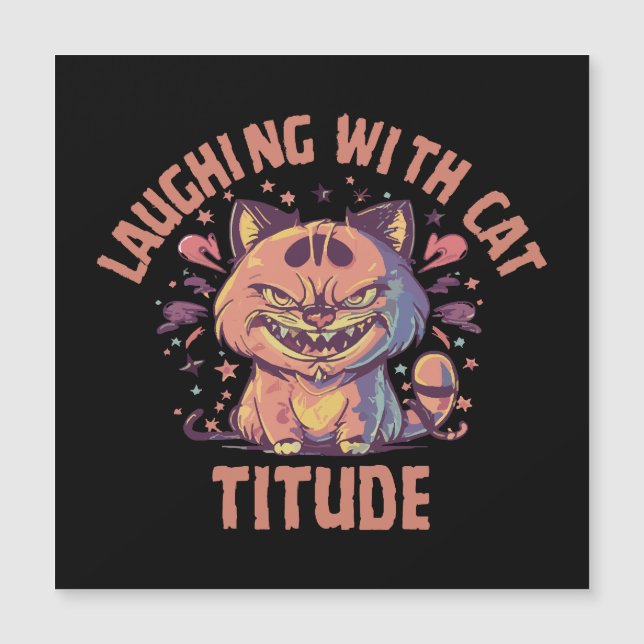 Rindo com Atitude de Gato (Frente)