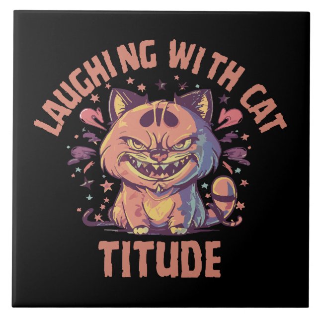 Rindo com Atitude de Gato (Frente)
