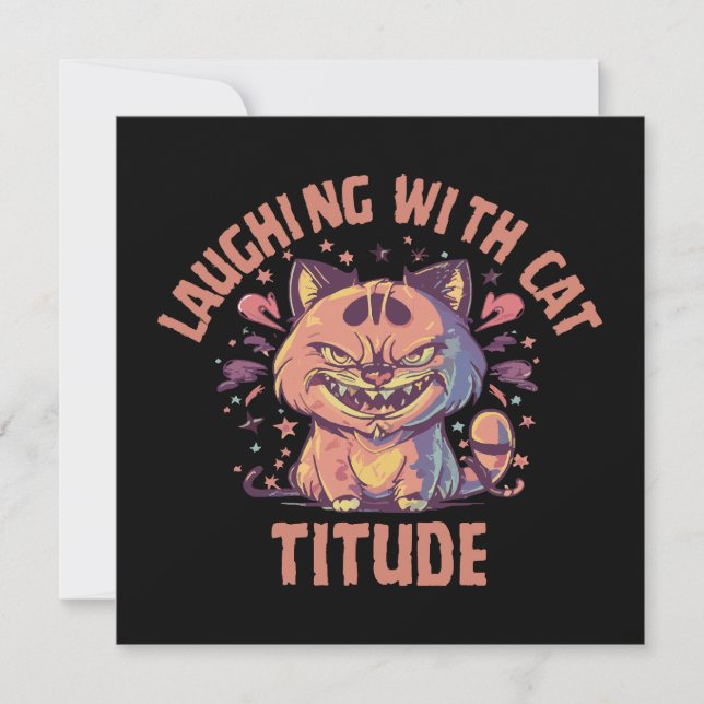 Rindo com Cat-titude (Frente)