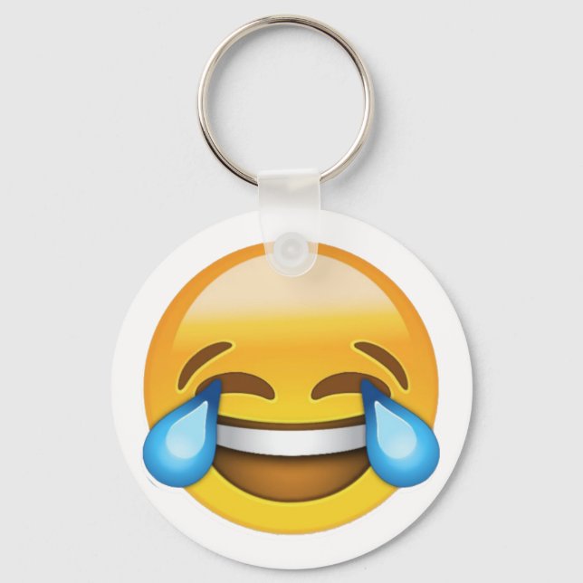 Rindo do alto Emoji Chaveiro (Frente)