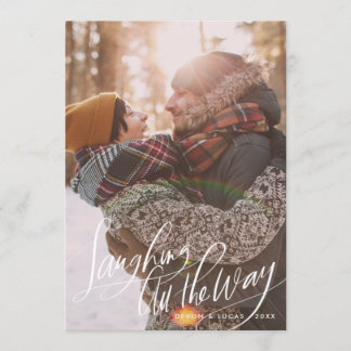 Rindo do Cartões de foto de Natal de Script All Wa