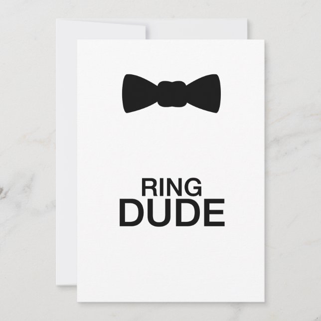 Ring Dude - Casamento do portador do anel (Frente)
