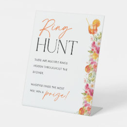 Ring Hunt Sign Bridal Shower Game First Spritz