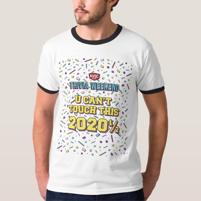 Ringer T U não pode tocar nesta camiseta (Frente)