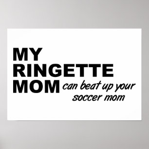 Ringette Mamãe Engraçado Poster