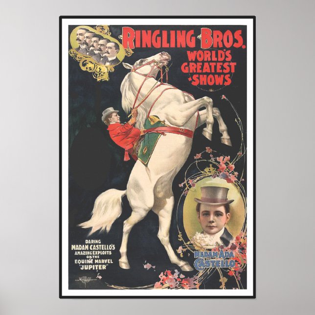 Ringling Bros 1899 CIRCUS POSTER (Frente)