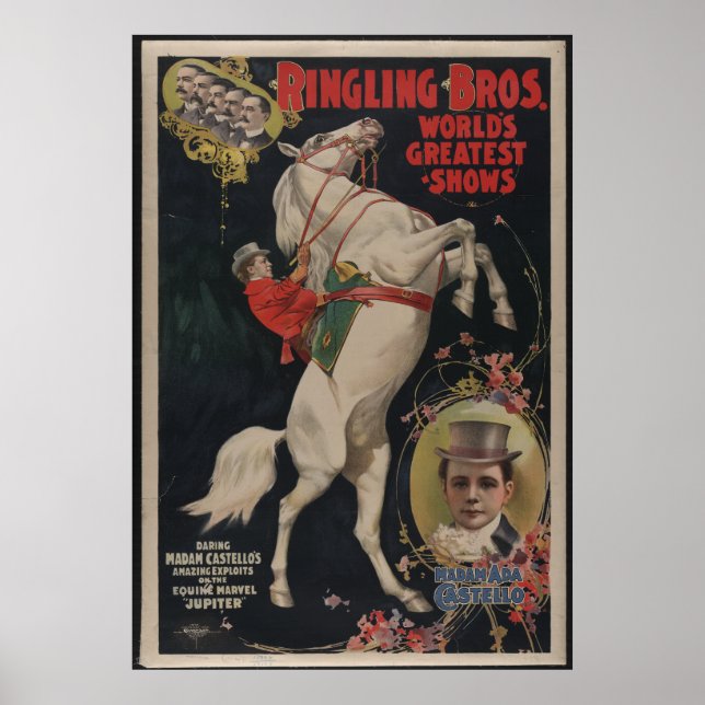 Ringling Bros Circus Vintage Poster (Frente)