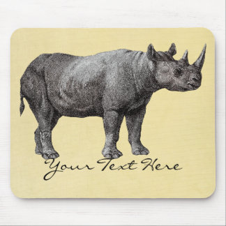 Rinoceronte Mousepad do vintage