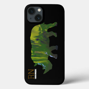 rinoceronte verde monogrammed