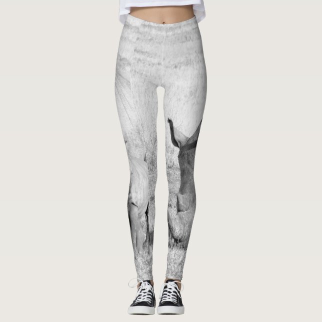 Rinocerontes brancos em leggings africanas (Frente)