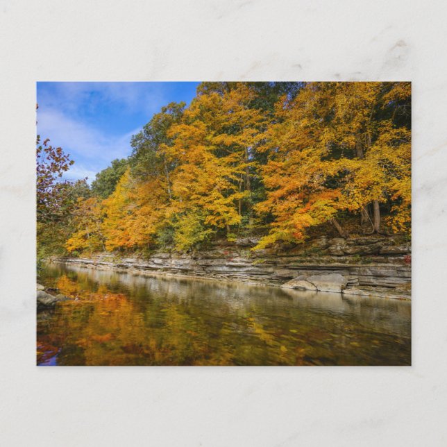 Rio azul no cartão postal (Frente)