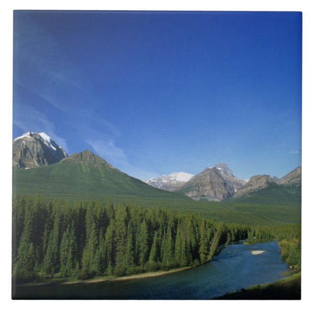 Rio Bow perto do Parque Nacional Banff em Alberta (Frente)