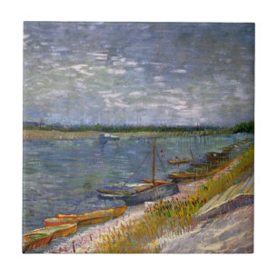 Rio com Barcos a Remo por Vincent van Gogh
