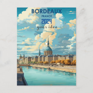 rio da Bolsa Bordeaux França Cartão Postal de Viag