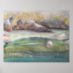 RIO DE YUBA, POSTER DA AQUARELA