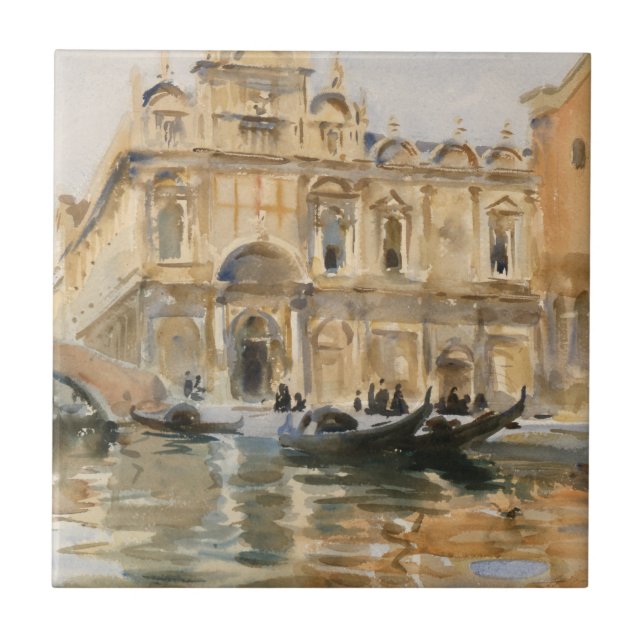 Rio dei Mendicanti, Veneza de John Singer Sargent (Frente)