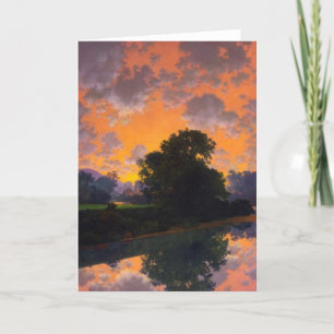 Rio em Scutney pelo cartão de Maxfield Parrish