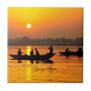 Rio Ganges, foto de paisagem pitoresca,