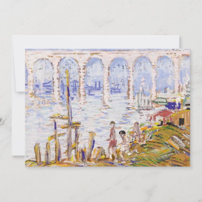 Rio Harlem, ponte alta | George Luks (Frente)