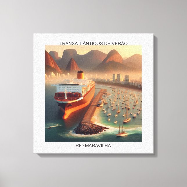 RIO MARAVILHA - Impressão em tela (Frente)