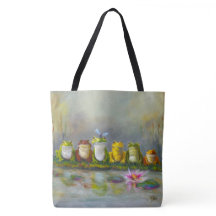 Rio Ribbit - Bolsa Tote Pintada
