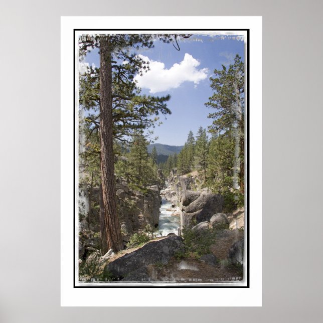 Rio Stanislaus perto de Kennedy Meadows - Poster (Frente)