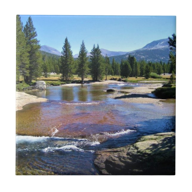 Rio Tuolumne nos Prados de Tuolumne, Yosemite, CA (Frente)