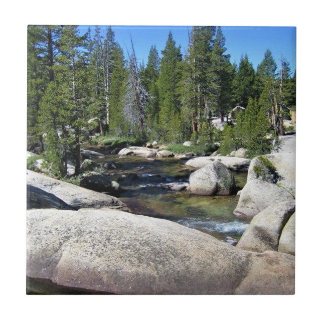 Rio Tuolumne nos Prados de Tuolumne, Yosemite, CA (Frente)