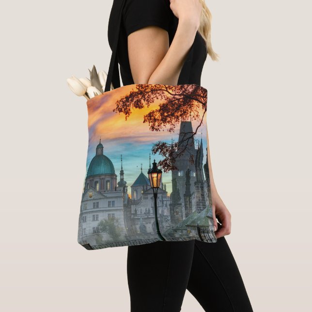 Rio Vltava, na morning Tote Bag (Close Up)