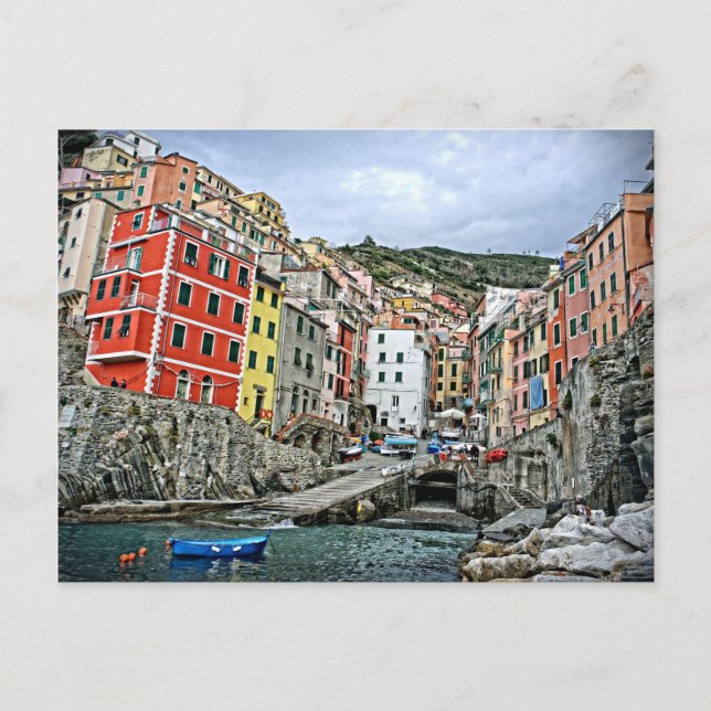 Riomaggiore, Itália - Cartão postal Cinque Terre (Frente)