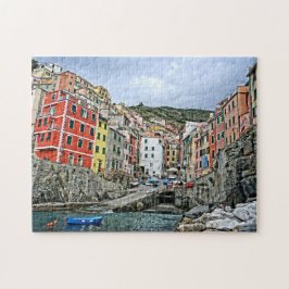 Riomaggiore, Itália - Quebra-cabeça Cinque Terre