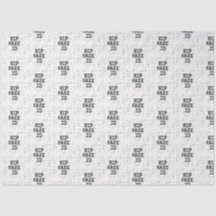 RIP Falso I.D Papel de Tecido aniversário de 21 an