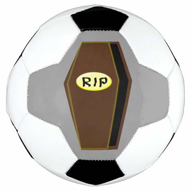 RIP Halloween Coffin da Bola de Futebol de Desgraç (Frente)