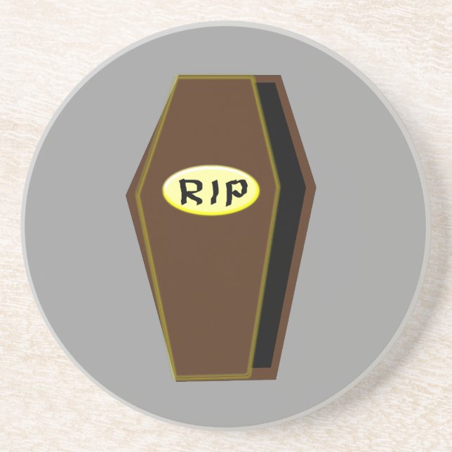 RIP Halloween Coffin of Doom Porta copos (Frente)