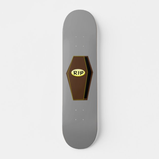RIP Halloween Coffin of Doom Skateboard (Frente)