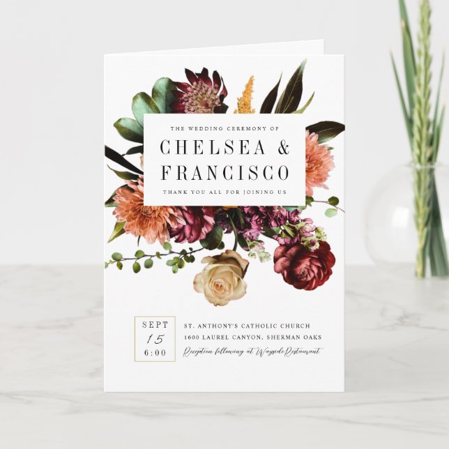 Riqueza do Programa de Casamento Colorido Primaver (Frente)