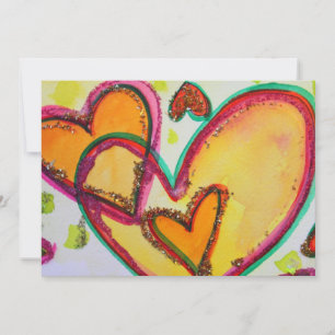 Rir Corações Conectar Convite Personalizado ou C