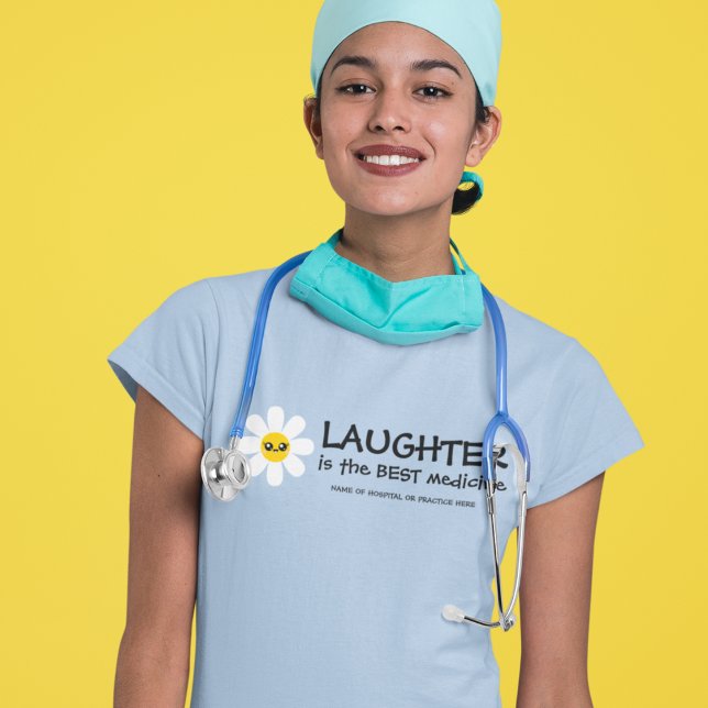 Rir É A Melhor Camisa De Medicina (Cheer up your patients with these personalized, "Laughter is the best medicine" t-shirts! )