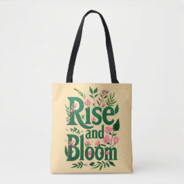 Rise & Bloom - Saco de Tote da Serif Botânica