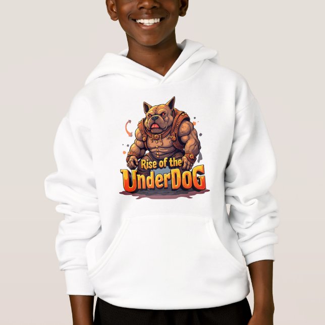 Rise of the Underdog Boys Hoodie – Motivational (Frente)