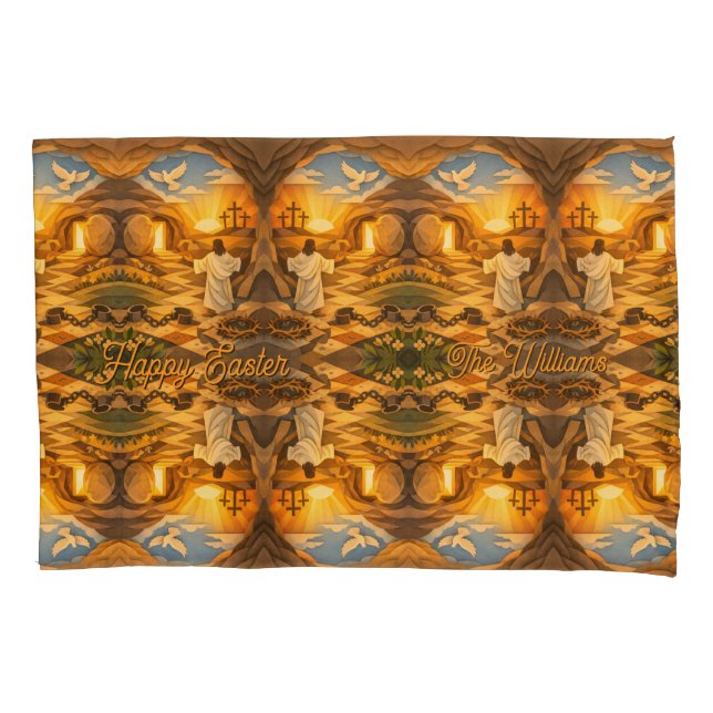 Risen Jesus Empty Tomb 3D Papercut Easter (Frente)