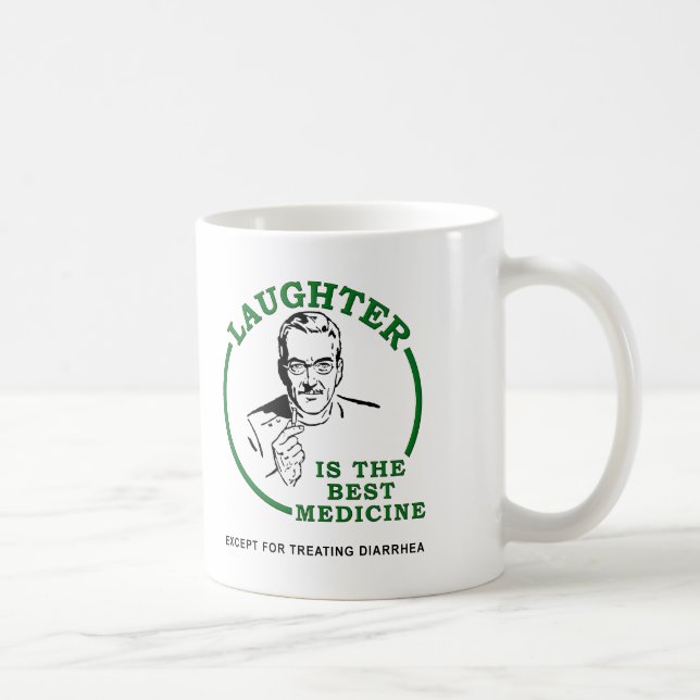 Riso a caneca engraçada da medicina da diarreia (Direita)