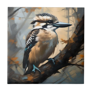 Risos charmosos: Kookaburra na pintura a óleo