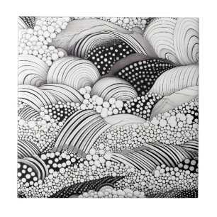 Ritmo em Preto e Branco – Abstrato Monocromático 3