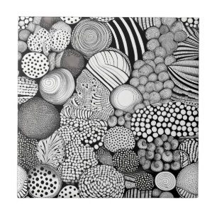Ritmo em Preto e Branco – Abstrato Monocromático 6