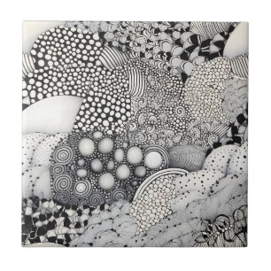 Ritmo em Preto e Branco – Monocromo Abstrato 2
