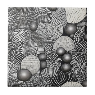 Ritmo em Preto e Branco – Monocromo Abstrato 8