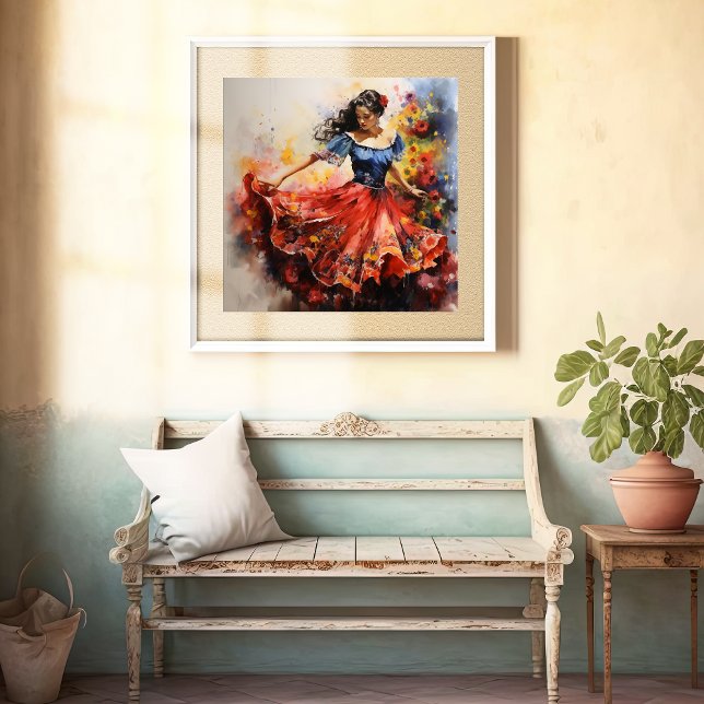 Ritmos Folclóricos, Poster de dança vibrante (Criador carregado)