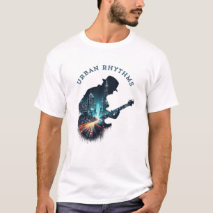 "Ritmos Urbanos - Camiseta de Música de Guitarra C